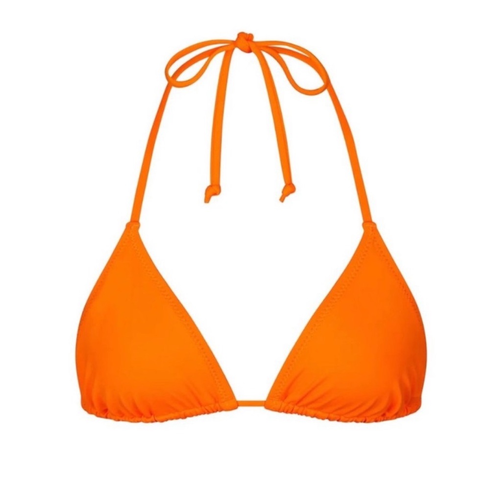 SKIMS Bright Orange Bikini Top